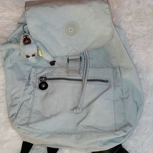 Kipling powder blue backpack
